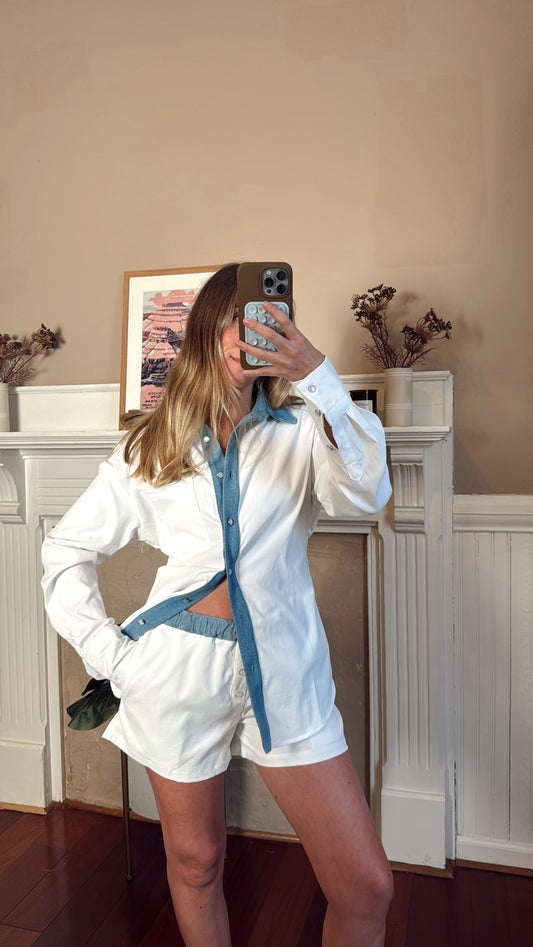 Coastline Button-up and Shorts Set