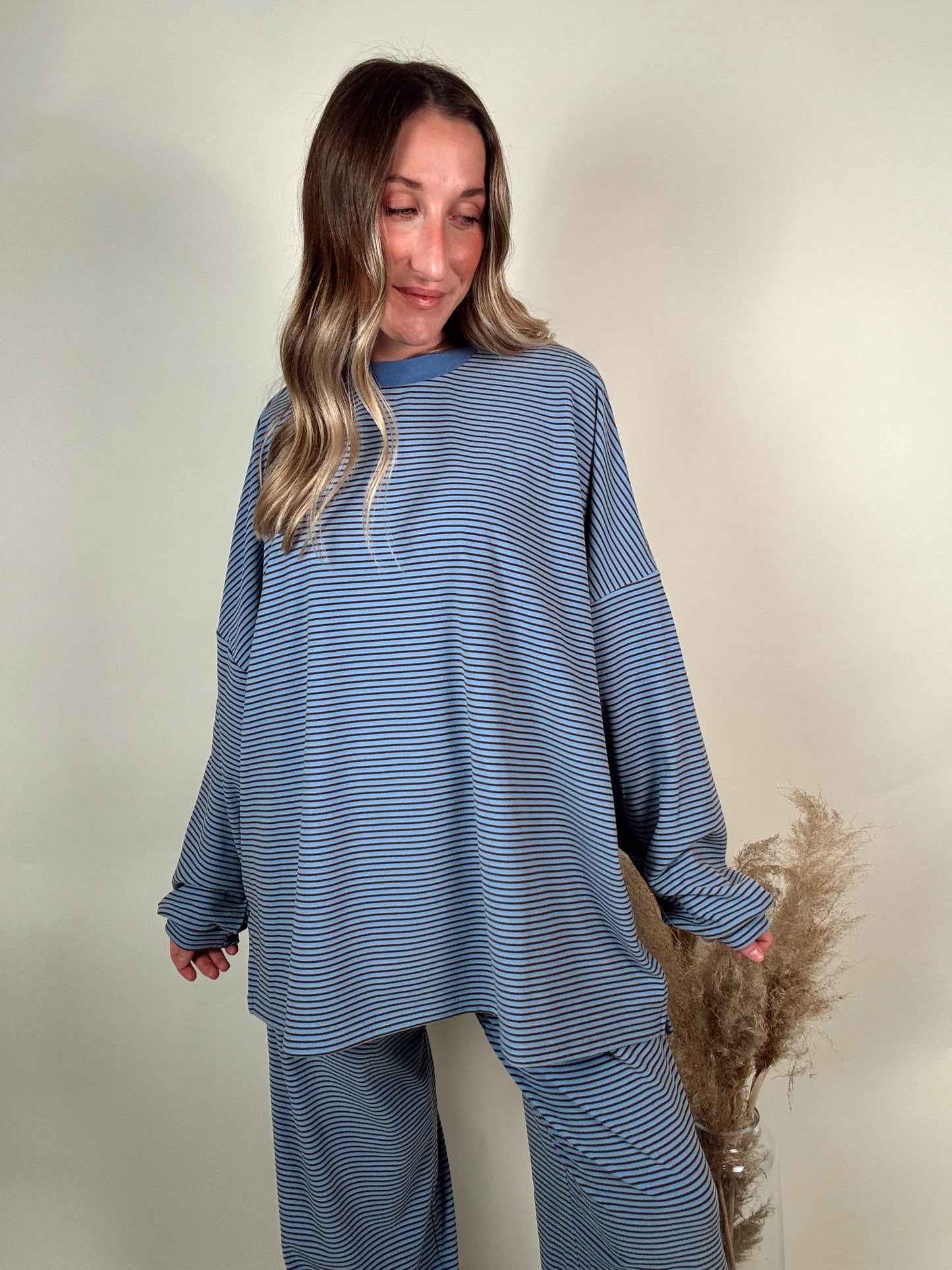 Blueberry Striped Top