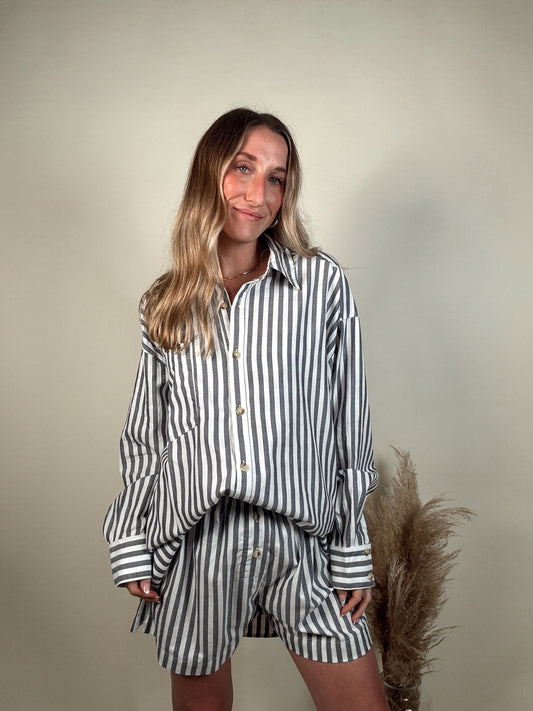 Laguna Striped Top and Shorts Set