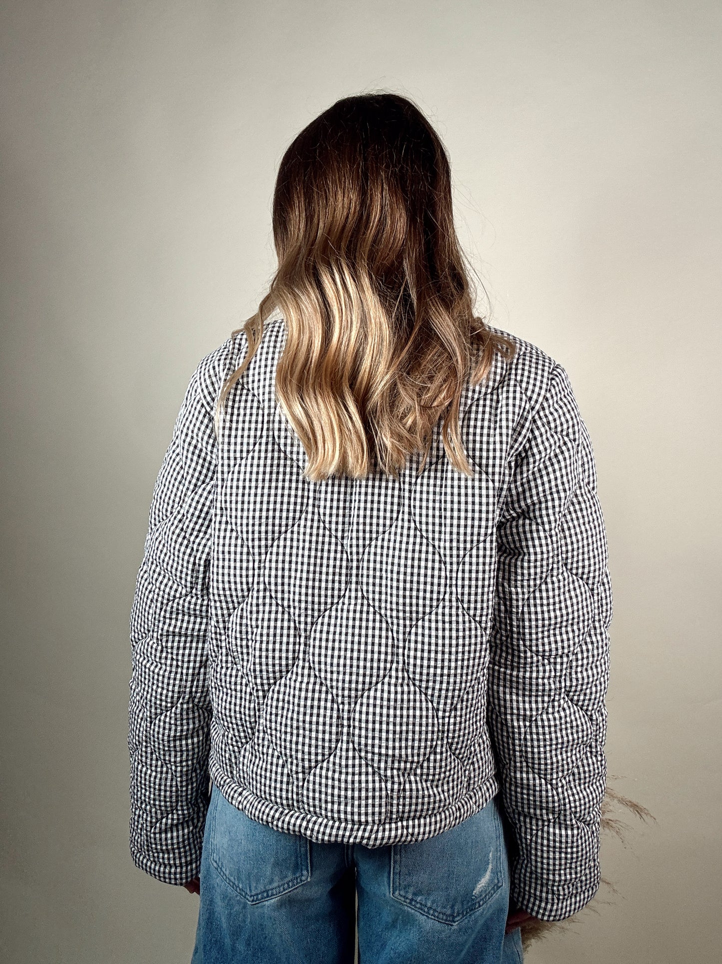 Plaid Ruffled Jacket