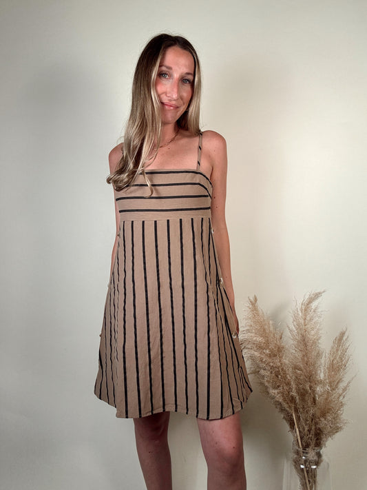 Tanya Striped Mini Dress