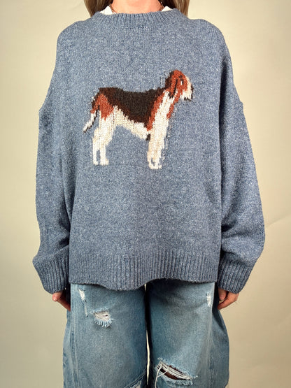 Rufus Hound Sweater - Blue