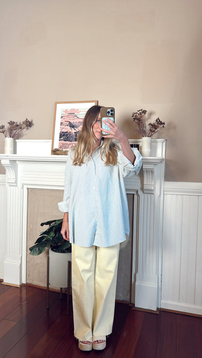 Banana Wide Leg Denim Pants