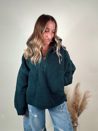 Teal Sherpa Jacket