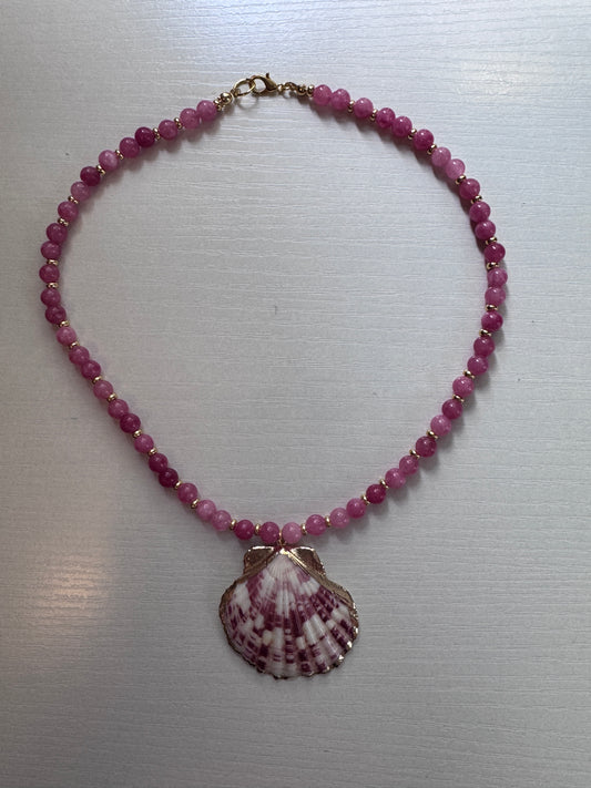 Pink Shell Necklace (pre-order 2 week)