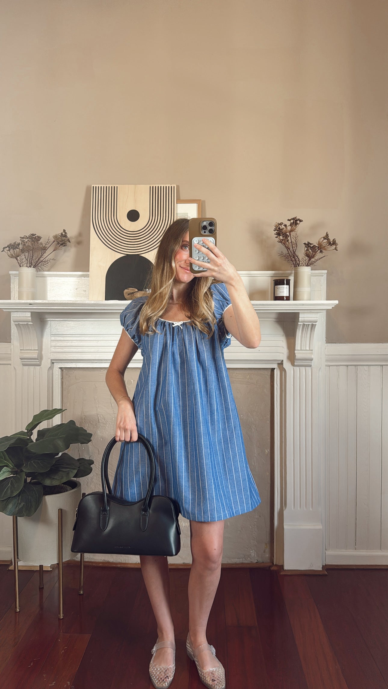 Hailee Striped Babydoll Dress