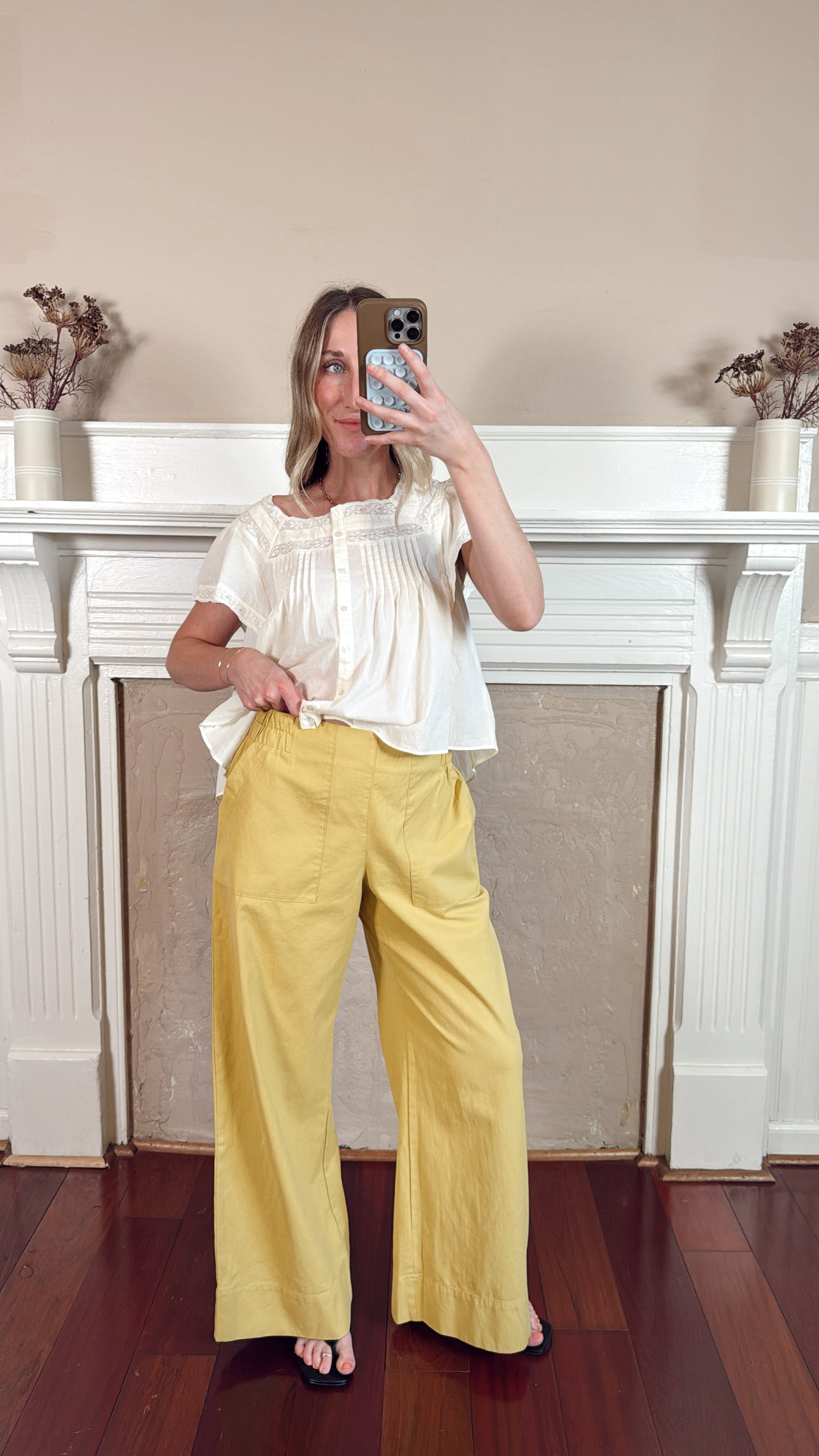 Mustard Wide Leg Pants