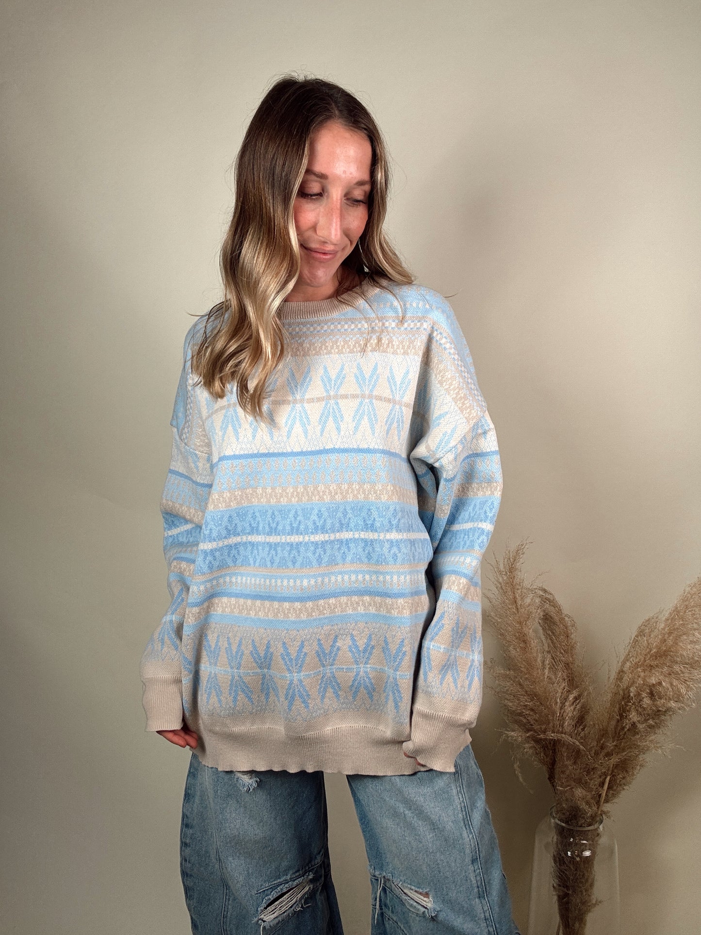 Aspen Ski Sweater - Blue