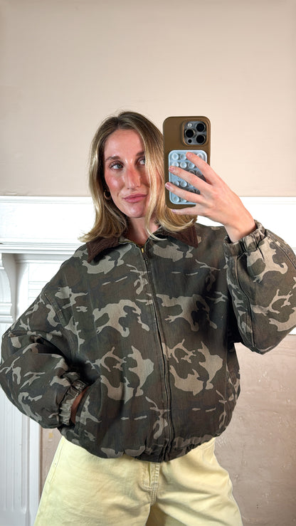 Camouflage Bomber Jacket