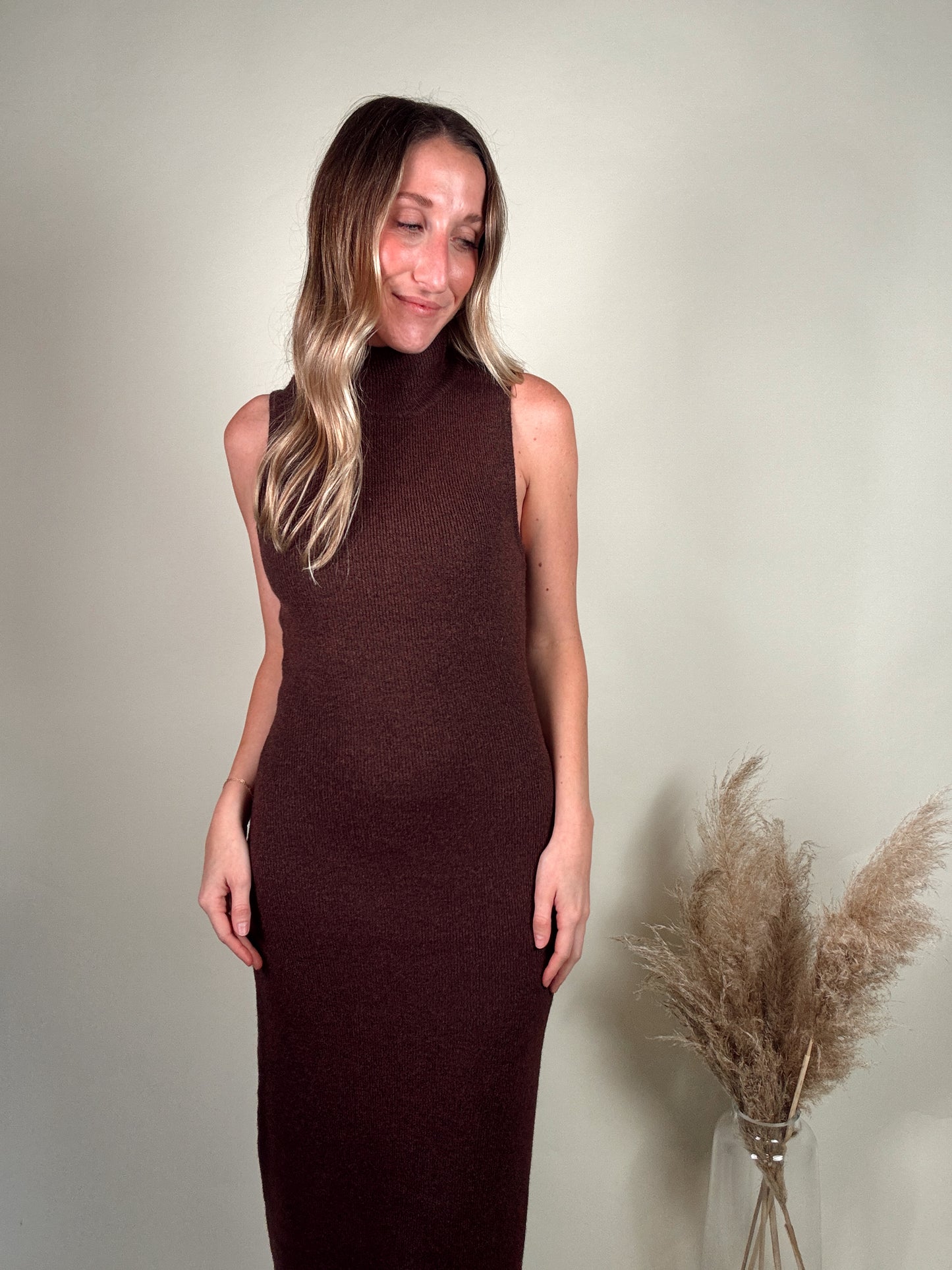 Nicole Turtle Neck Maxi Dress