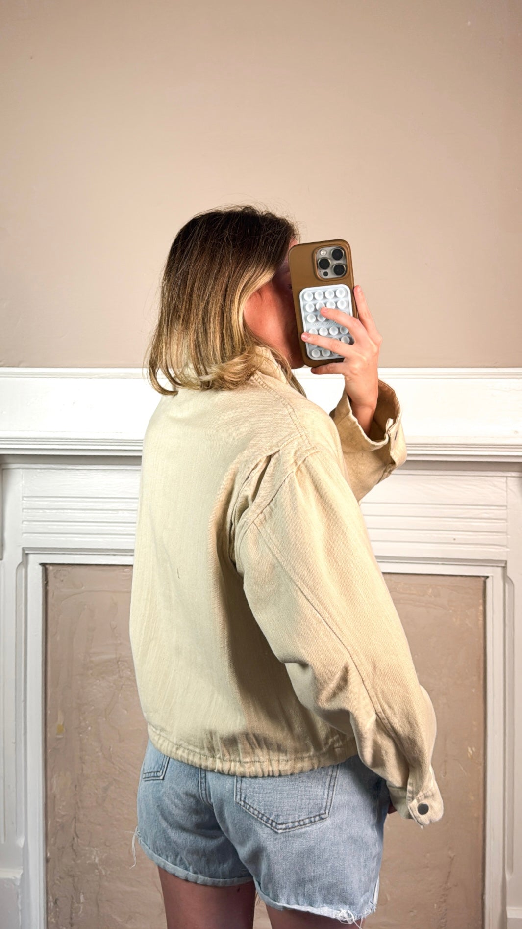 Washed Beige Jacket