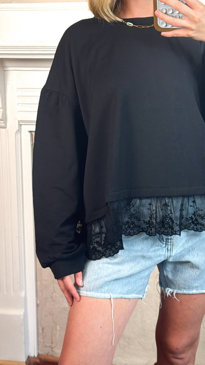 Lace Crew Neck