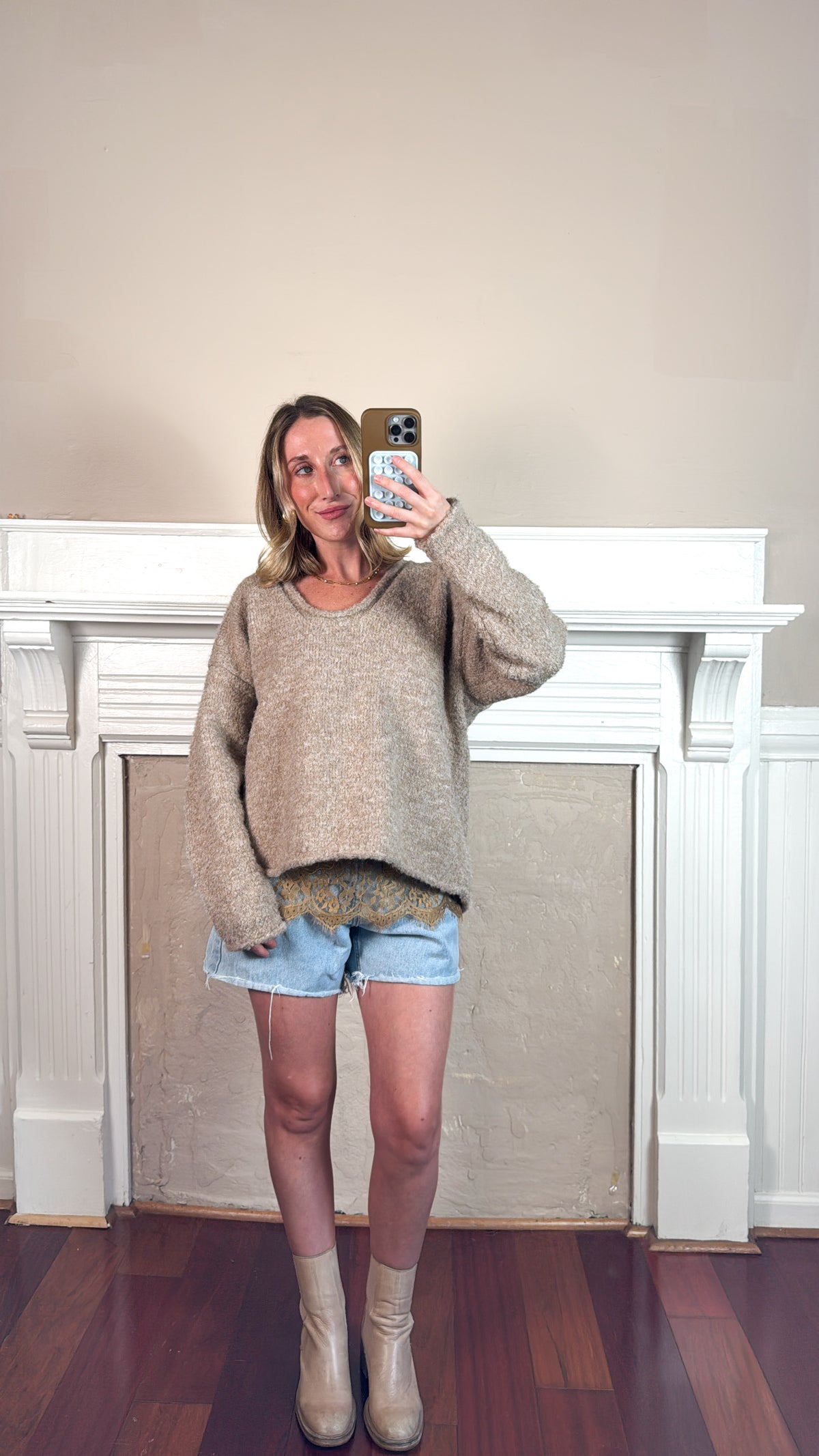 Danielle V-Neck Soft Pullover