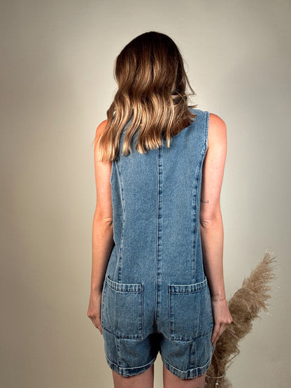 Blakely Button Up Romper