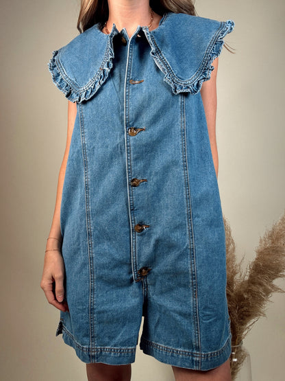 Wendy Denim Romper