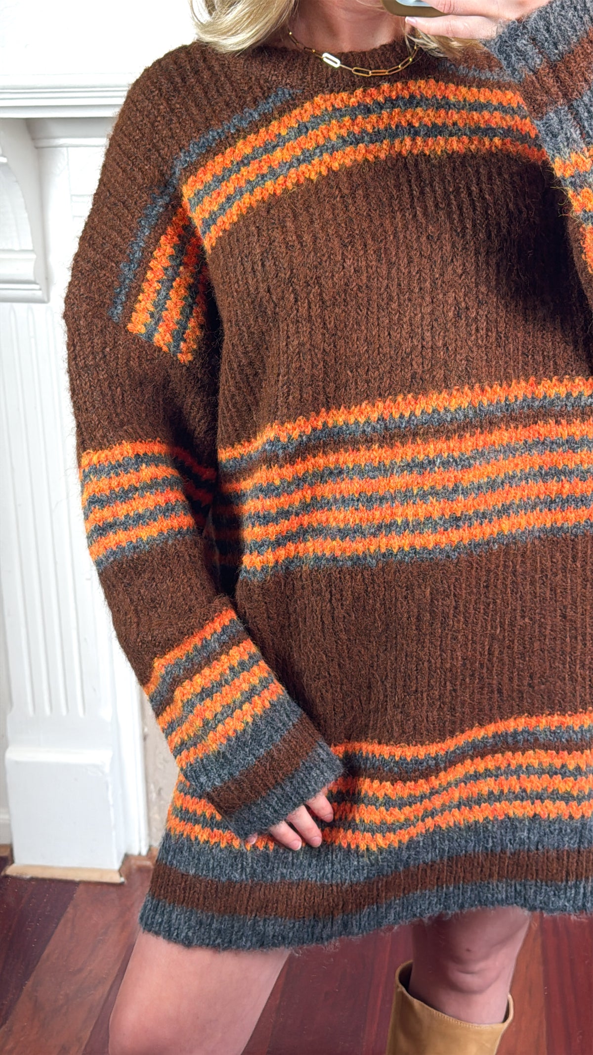 Striped Sweater Dress