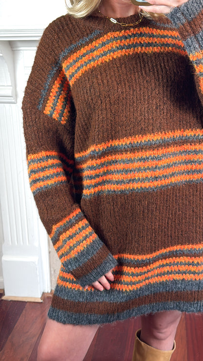 Striped Sweater Dress