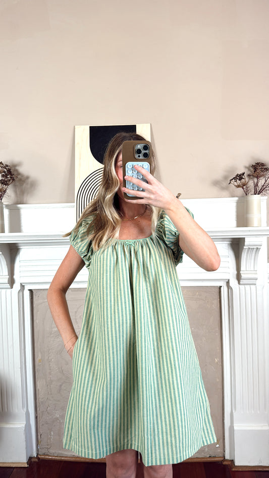Scarlett Striped Babydoll Dress