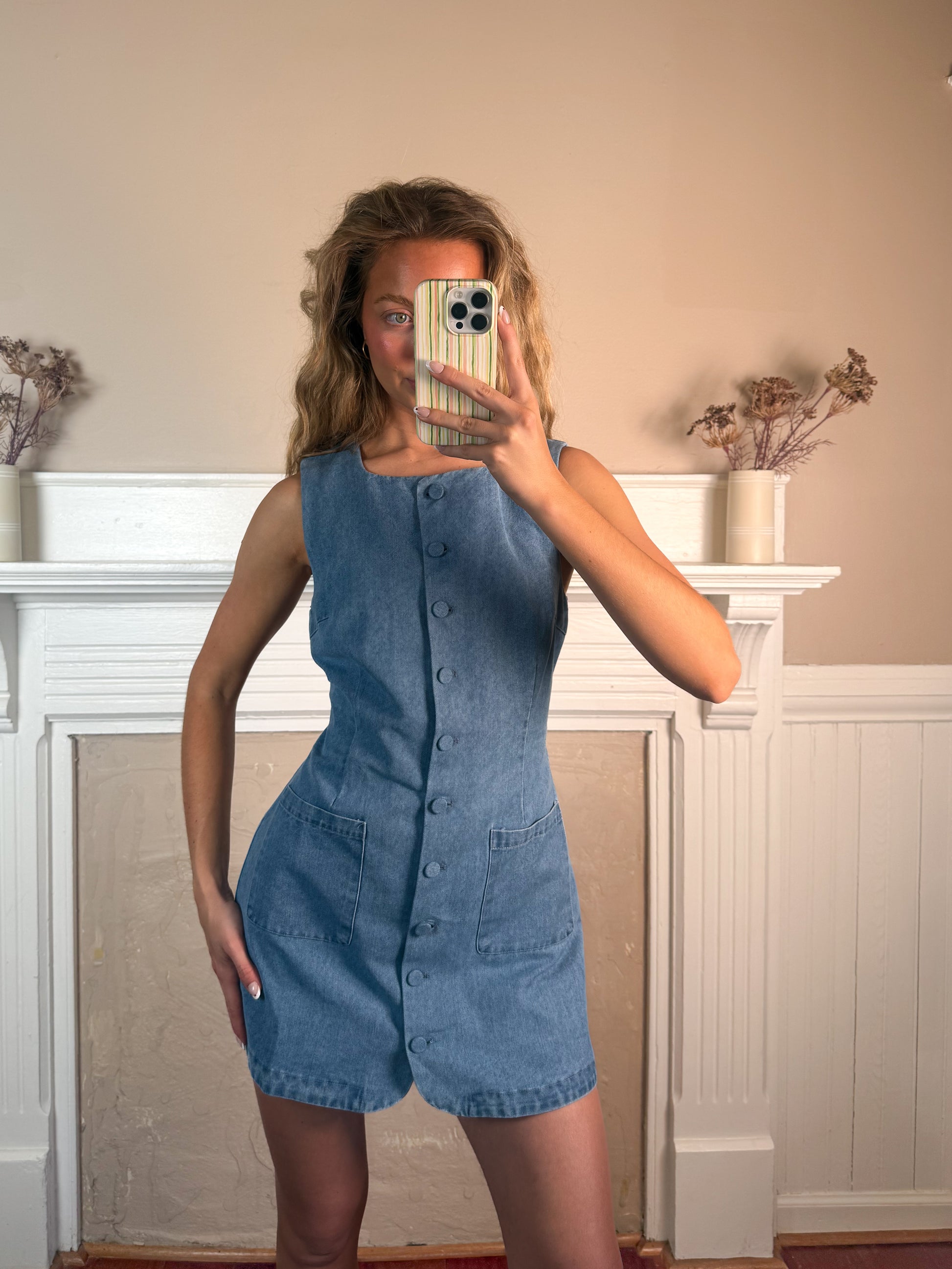 Darling Denim Dress Denim / Small