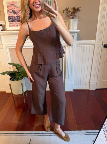 The Jocelyn Set | Top and Pants Linen Set