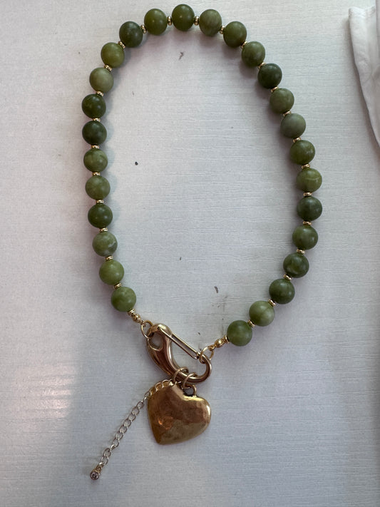 PREORDER 2 WEEK green carabiner charm necklace