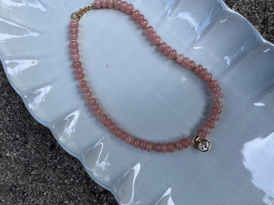 bezel necklace