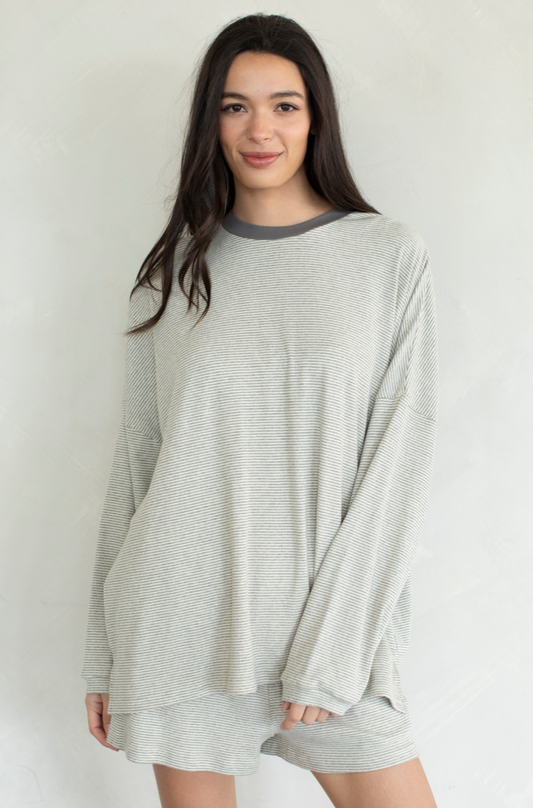 Kennedy Top - Heather Grey