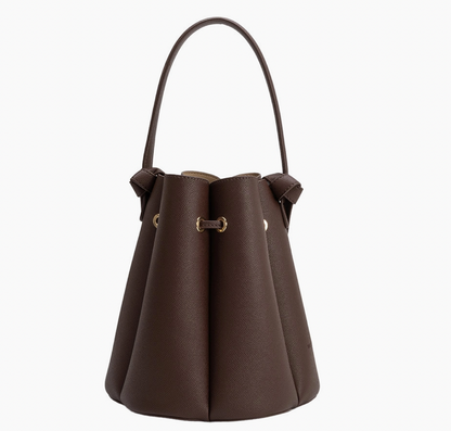 Laguna Chocolate Recycled Vegan Leather Top Handle Bag