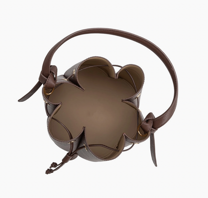 Laguna Chocolate Recycled Vegan Leather Top Handle Bag