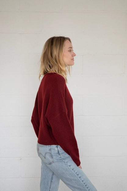 Nola Cardigan - Wine