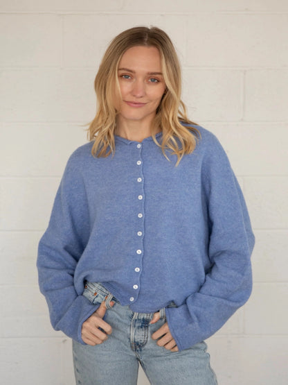 Nola Cardigan - Dusty Blue