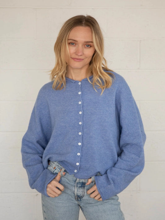 Nola Cardigan - Dusty Blue