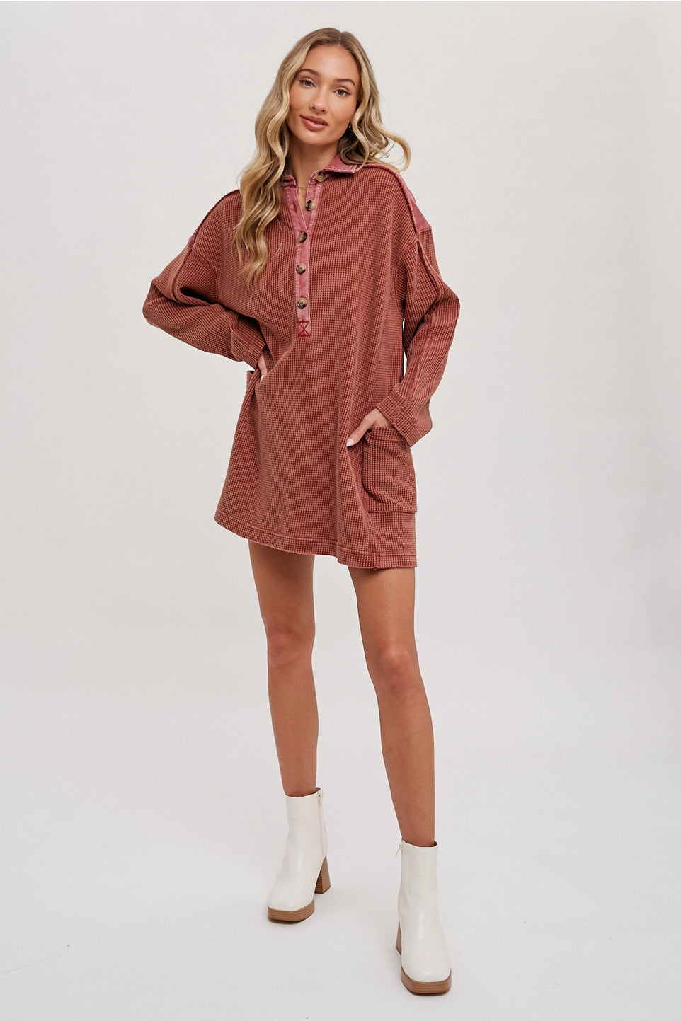 Kendra Thermal Henley Tunic