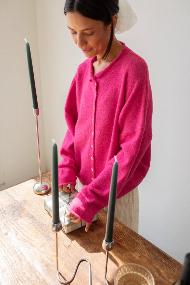 Nola Cardigan - Fuchsia