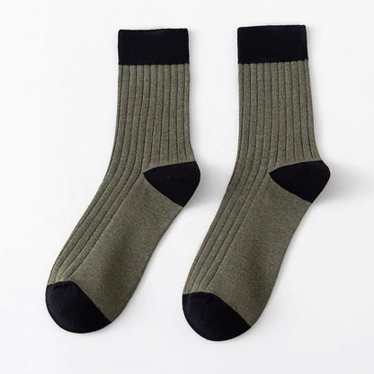 Men's Color Block Rib Socks