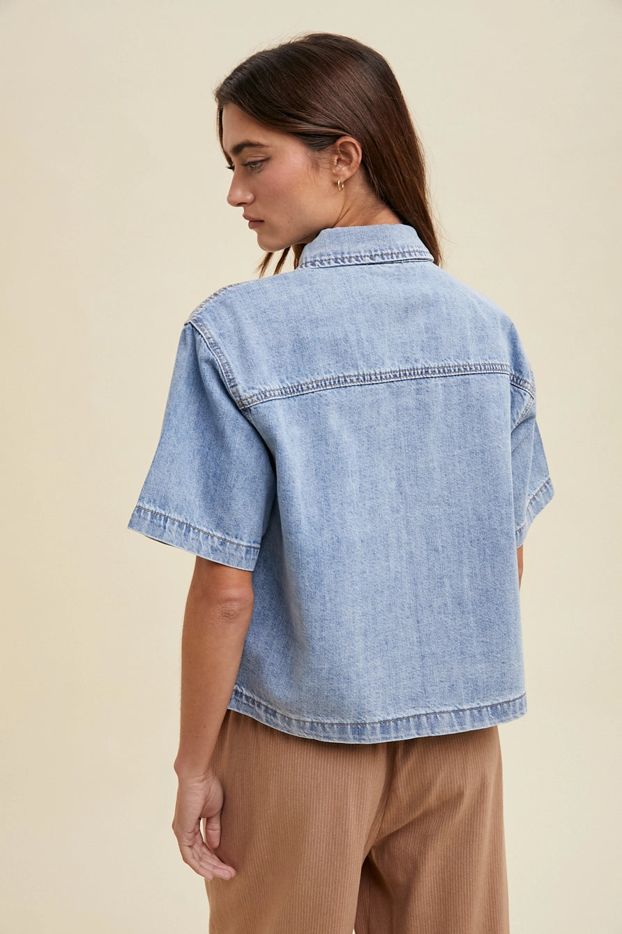 Summer Days Denim Top - PREORDER END OF MAY