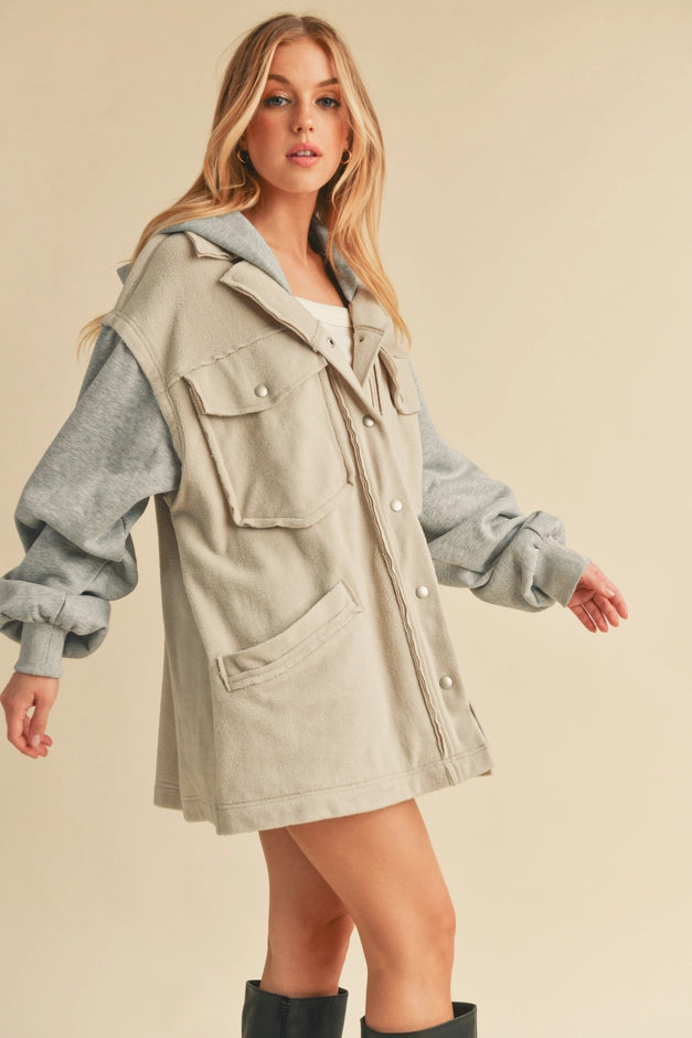 Irene Hooded Jacket - Oversized