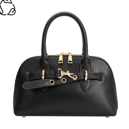 Rue Black Top Handle Bag