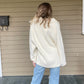 Solid Soft Fur Women's Long Sleeves Collared Oversized Jacket