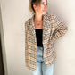 Plaid Blazer with Front Pockets