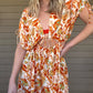 Cut Out Maxi Dress Plunging neckline Elastic waistline